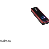 Akasa Vegas SSD Mate, M.2 SATA/NVMe SSD naar USB3.2 Gen2 (M.2 2280, M.2 2230, M.2 2260, M.2 2242), Harddisk behuizing, Zwart