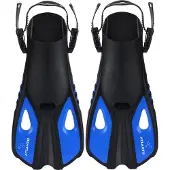 Atlantis Snapper - Zwemvliezen - Flippers - Volwassenen - Zwart/Blauw - 42-47