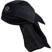Rogelli Bandana Wielrennen Heren en Dames - Hoofddoek Fietsmuts Unisex - Zwart - Maat One Size