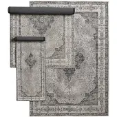 Nordal Venus geweven vloerkleed grijs 200x290cm