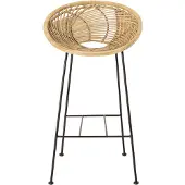 Bloomingville - Yonne Barstoel - Beige - Rotan