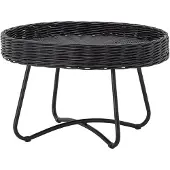 Bloomingville Hattie Salontafel, Zwart, Rotan