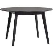Hubsch Ronde eetkamertafel hout - zwart