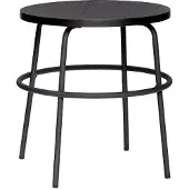 Hubsch Bijzettafel metaal/hout - zwart