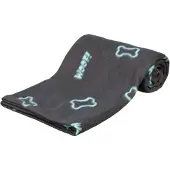 Trixie barney fleece hondendeken grijs - 150x100cm
