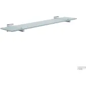 Smedbo House Planchet Mat Glas 60cm - Mat Chroom - Accessoires, Wastafel accessoires, Planchetten - 7391447039818