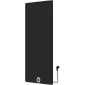 Best design Brenner elektrische radiator mat zwart 750W 120x60cm