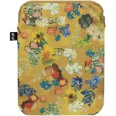 LOQI Laptop Sleeve Medium - Gold Flower Pattern gerecycled
