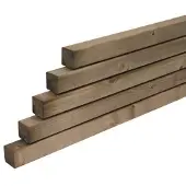 Overig Tuinpaal Vierkant Geïmpregneerd - Grenen - 68x68mm - Lengte 240cm