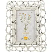 Clayre & Eef Fotolijst 10x15 cm Beige Kunststof Glas Fotokader Beige Fotokader