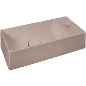 Xenz Rosa fontein 45x20 cm, plateau rechts, rose mat