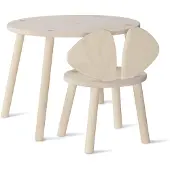 Nofred Mouse set kinderstoel + tafel Berken