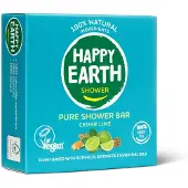 Happy Earth 100% Natuurlijke Shower Bar Cedar Lime 90 Gr