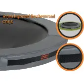 Avyna Universele Inground Trampoline Rand Hd Ø380 - Grijs (uphd-12.5-grey-i)