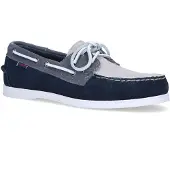 Sebago Men Docksides Portland Jib Navy Dark Grey Mid Grey-Schoenmaat 41