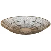 Coppens Schaal "Haley" oud goud metaal 45x45x10cm