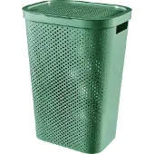 Curver Infinity Recycled Dots Wasmand met deksel - 60L - Groen