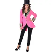 Coppens Damesjas pink - 100% Polyester / Burlington / Brokat - Carnavalsjassen | Maat S |