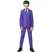 Suitmeister kostuum halloween The Joker paars/wit Jongens Polyester Reverskraag - maat 122/140