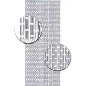 Vliegen gordijnen expert Hulzen 90x210 Zilver - |