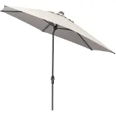 Kettler Easy allround parasol 300 cm Grijs met led verlichting -