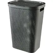 Curver Wasmand Infinity Dots Antraciet 60l - 100% Recycled