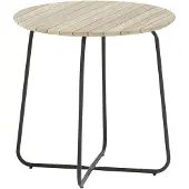 4 Seasons Outdoor 4SO Axel Bistro tuintafel 73 cm rond Teak blad - Teak hout - Bistro tafels -
