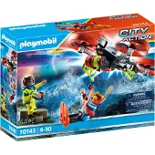 Playmobil City Action Redding op zee: reddingsduiker met reddingsdrone - 70143