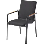 Kettler Diamond Sunbrella stapelbare tuinstoel Antraciet -