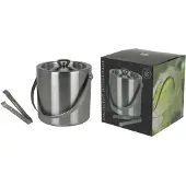 Excellent houseware RVS Ijsemmer Met Tang - 2 Liter