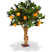 Maxifleur Kunstplanten Sinaasappel Bonsai kunstboom op voet 65cm