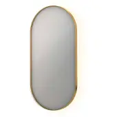 Ben Vita ovale spiegel met LED verlichting en anti-condens 50x100 cm Mat Goud