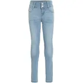 Cars high waist skinny jeans Amazing bleached used Blauw Meisjes Stretchdenim - maat 116