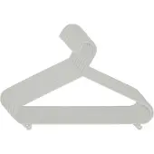 Bieco Kledinghangers 8 stuks grijs