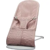 BabyBjörn Transat Bliss - - Lichte Grijze Frame - Mesh - Poederroze - Unisex - 0 maanden - Geboorte - 24 maanden - 2 jaar