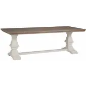 Tower Living Toscana - Klooster - dining table 260x100 KD (Wit, 260x100x78cm)