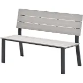 Garden Impressions Jondal parkbank carbon black light teak vironwood l125 cm
