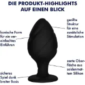 EIS Sensuele siliconen anaalplug, verschillende maten