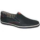 Fluchos -Heren - blauw donker - mocassins - maat 44