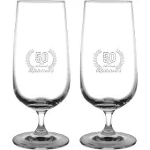 Fusion Gegraveerde set bierglazen op voet 41cl Gefeliciteerd 50 jaar getrouwd