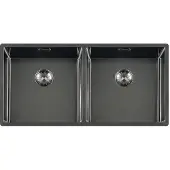 Lorreine Royal series spoelbak 40x40x40cm gun metal