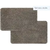 Hamat Set van 2 stuks Hamat Deurmat / Droogloopmat Aqua Stop 40x60cm Graniet