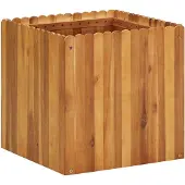 vidaXL Plantenbak verhoogd 50x50x50 cm massief acaciahout