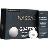Nassau Quattro - Golfballen - 12 stuks - Wit