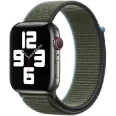 Apple Watch 38/40 mm Nylon Sport Loop Horlogeband Invernessgroen