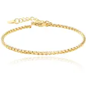 Cilla Jewels Stijlvolle Goudkleurige Schakelarmband Dames Verstelbaar