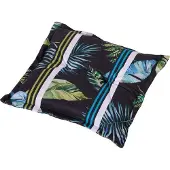 Madison hocker tuinkussen Leaves 50x50 cm - groen