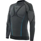 Dainese Dry Ls Functioneel Shirt Zwart/Blauw S Mannen
