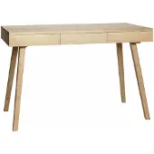 Hubsch Bureau hout met 3 lades