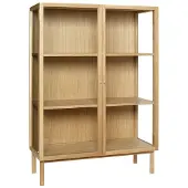 Hubsch Houten display kast met deuren